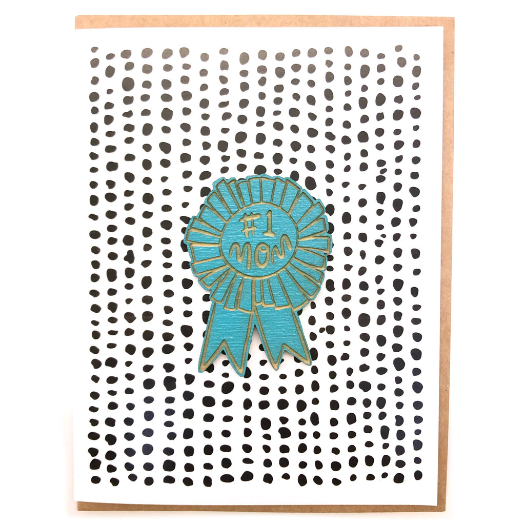 No 1 Mom Ribbon Card and Magnet – Islay's Terrace Studio &amp; Shop