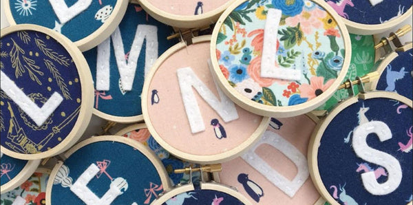 Make Your Own Hand-Stitched Initial Ornament Workshop | Thursday, Nov 14 @ 5pm