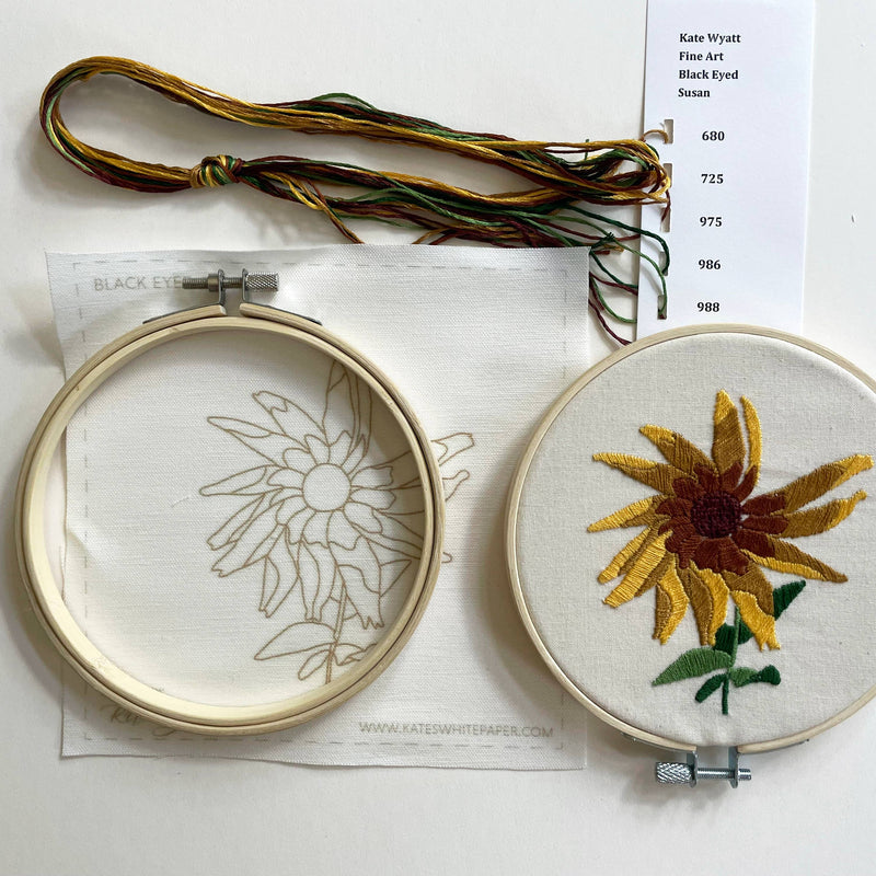 Black Eyed Susan (5") DIY Embroidery Kit