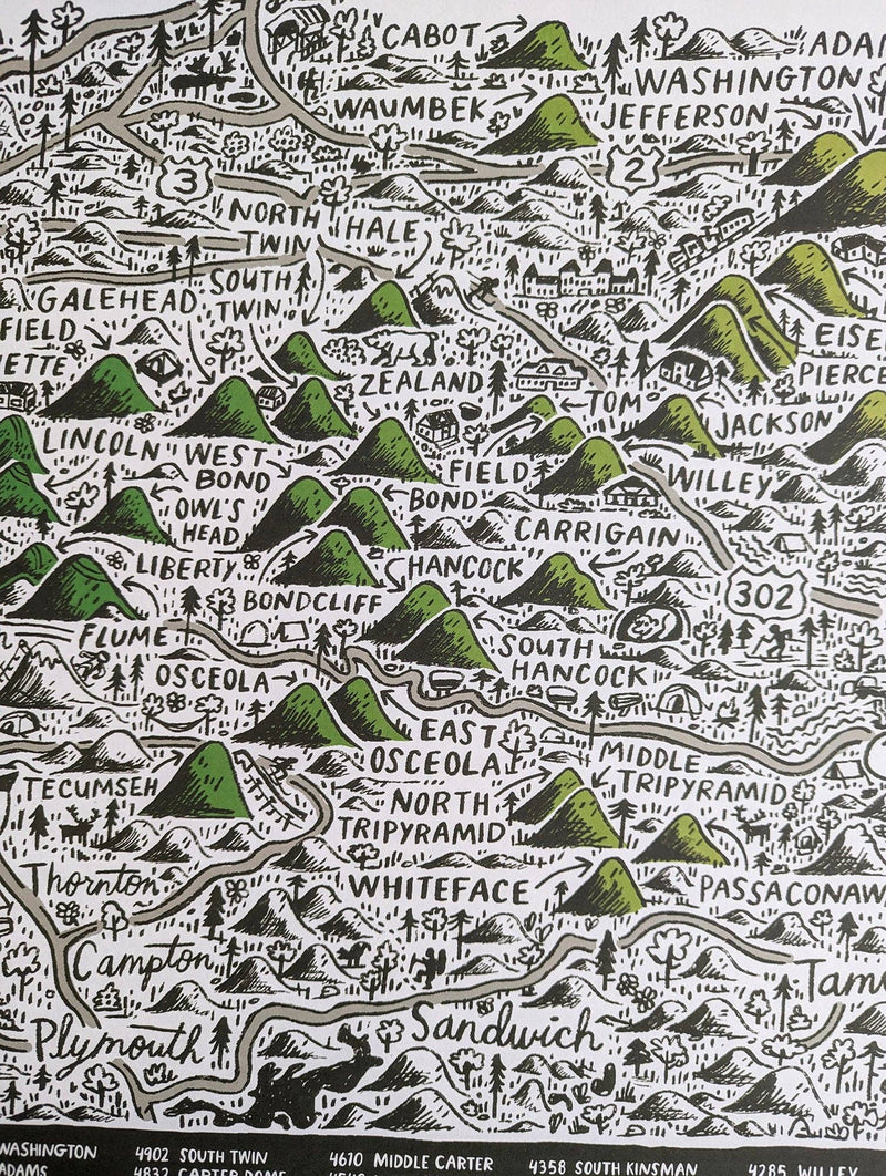 4000 Footers of the White Mountains Print