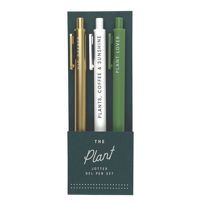 Plant Jotter Gel Pen: Set of 3