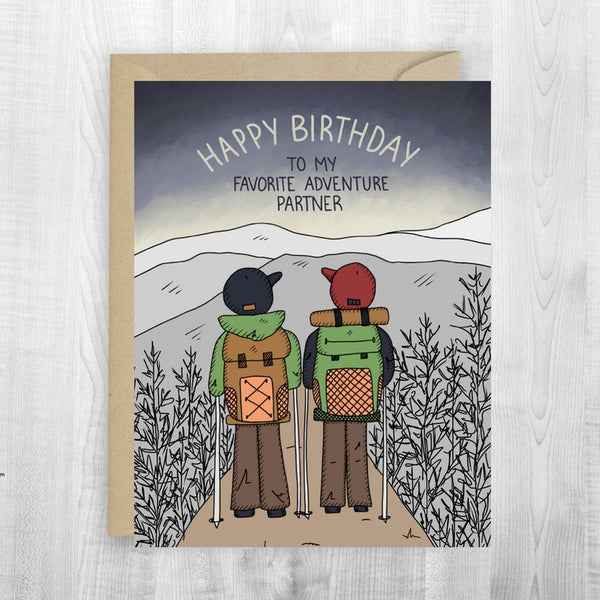 Adventure Partner Birthday Card