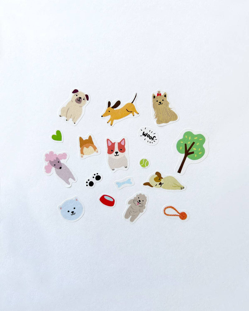 Dogs Jumble Washi Stickers