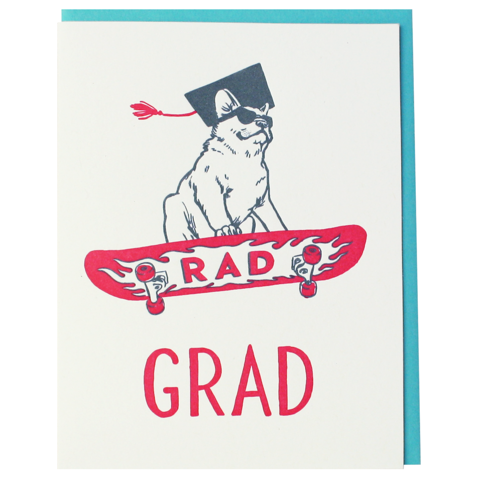Rad Frenchie Graduation Card – Islay's Terrace Studio & Shop