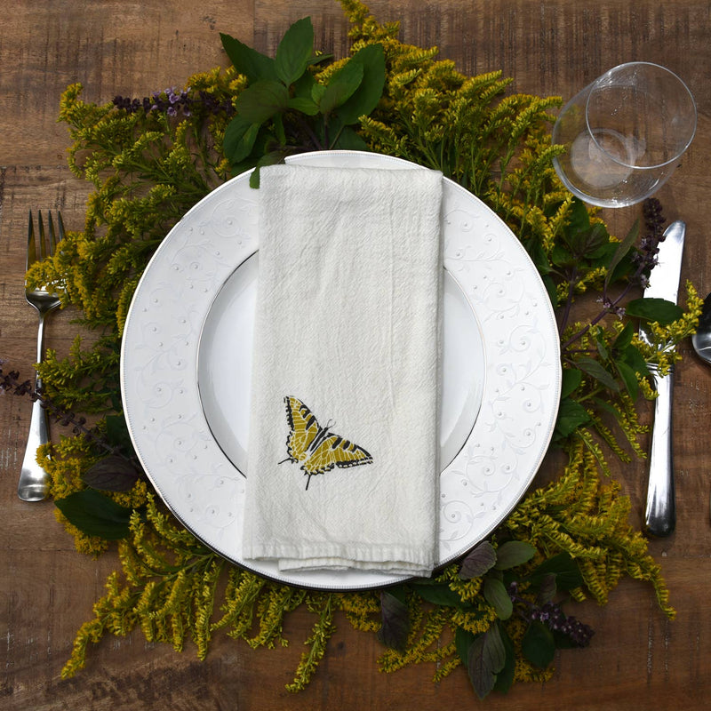 Swallowtails + Monarchs Napkins / Set of 4