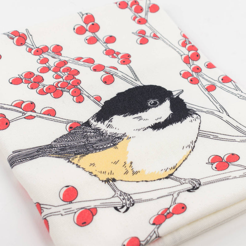 Black-capped Chickadee Tea Towel