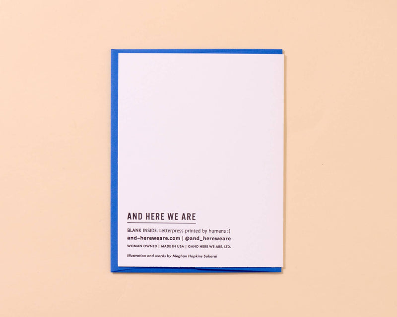 True Crime Halloween Crows Letterpress Greeting Card