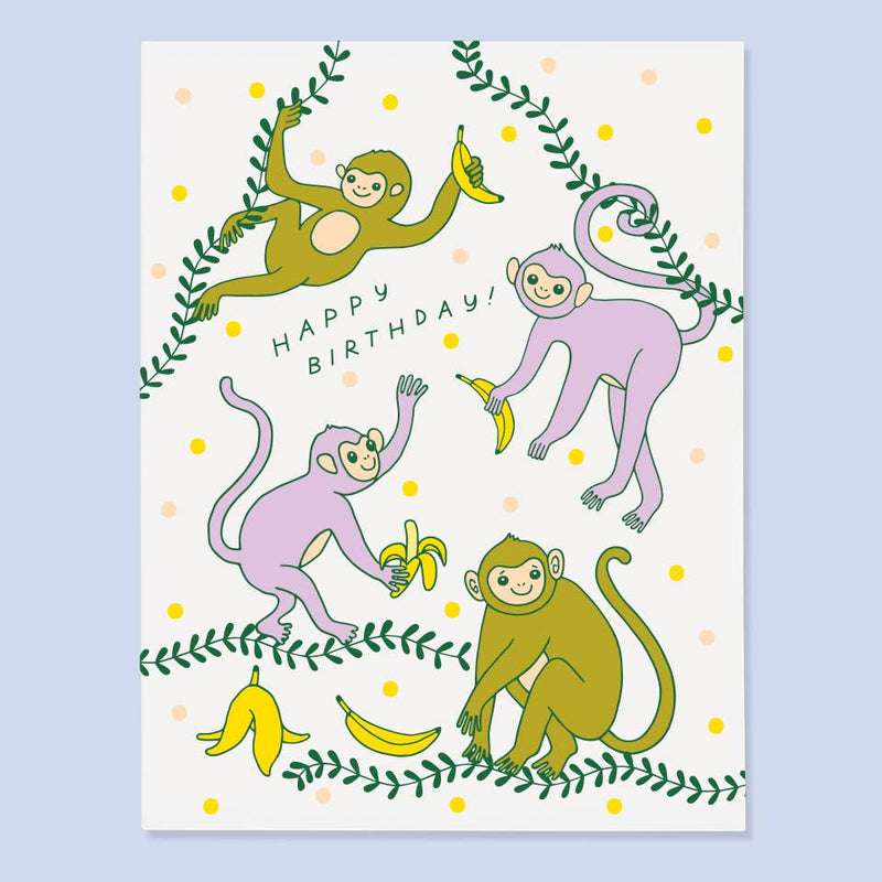 Monkey Bday Card