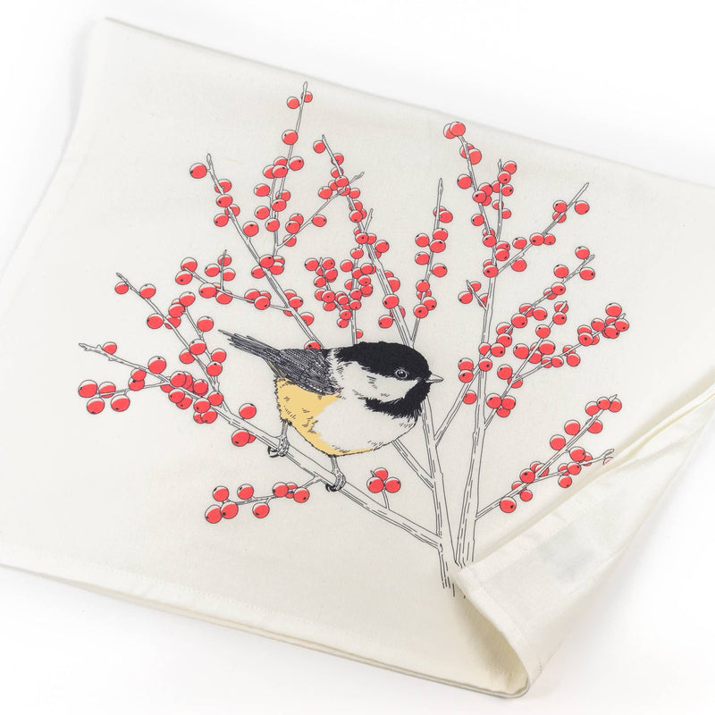 Black-capped Chickadee Tea Towel