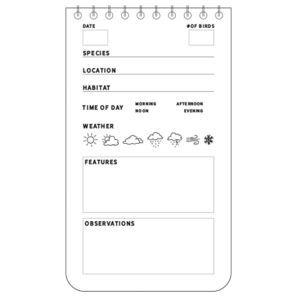 A Pocket Log for Birders