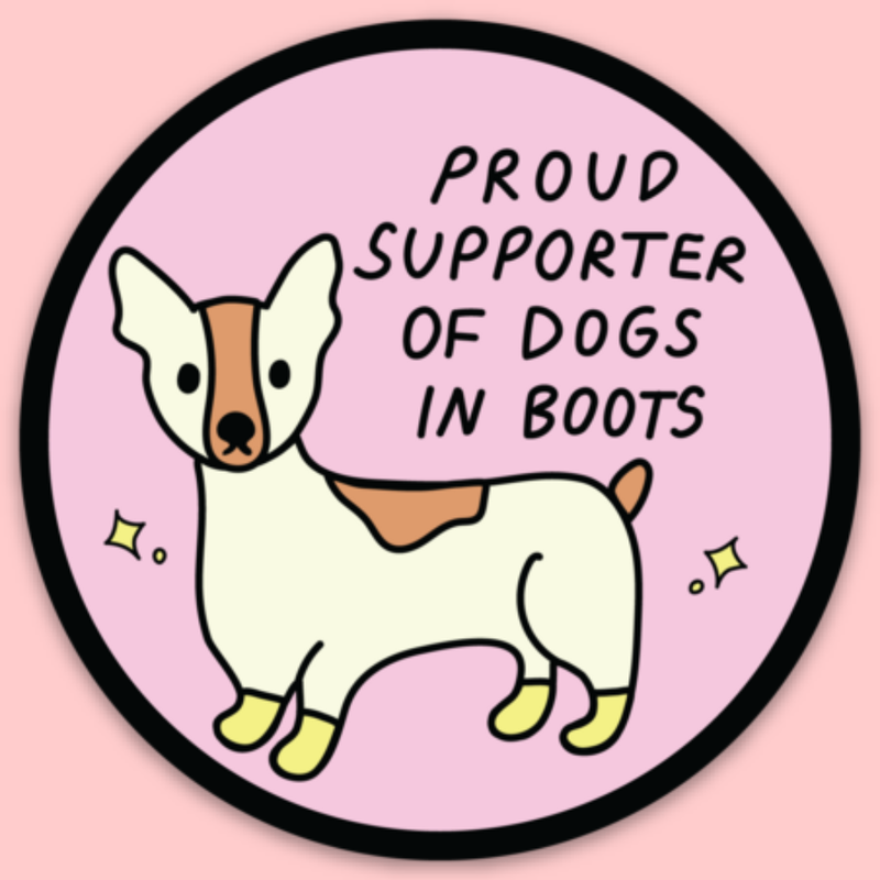 Dogs In Boots Sticker