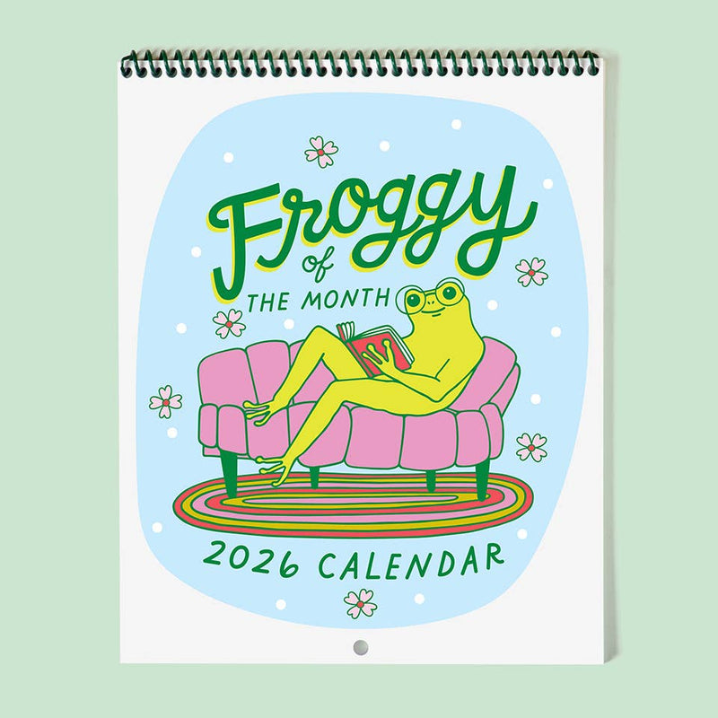 *Pre-Order* Froggy of the Month 2026 Calendar | Frog Calendar