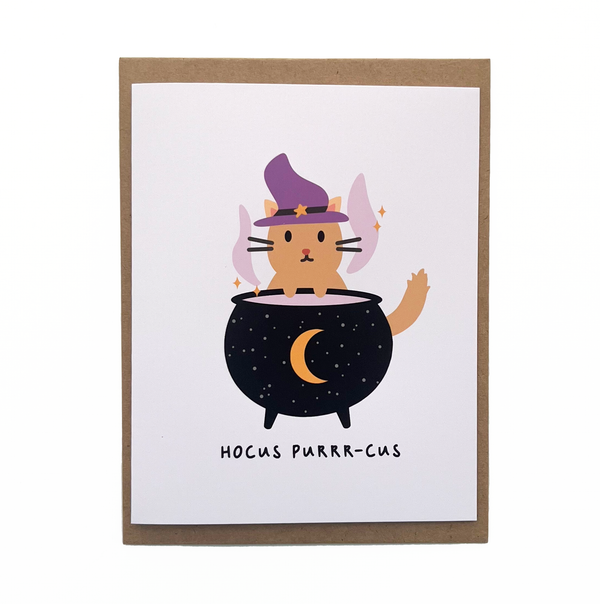 Hocus Purrr-cus Card