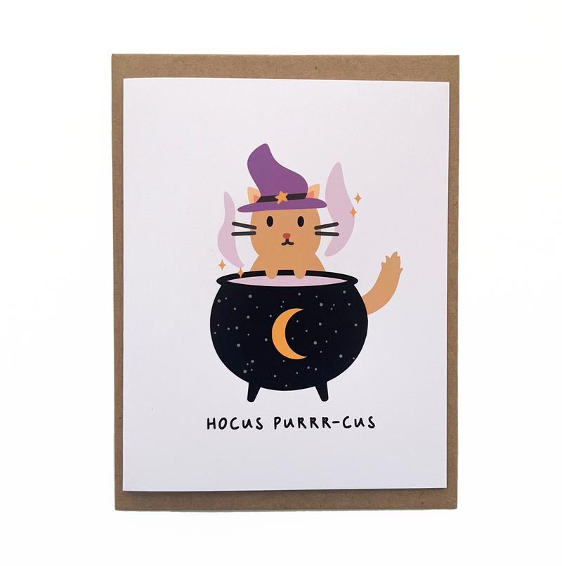 Hocus Purrr-cus Card