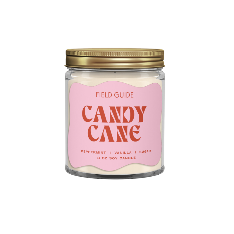 Candy Cane Holiday Soy Candle