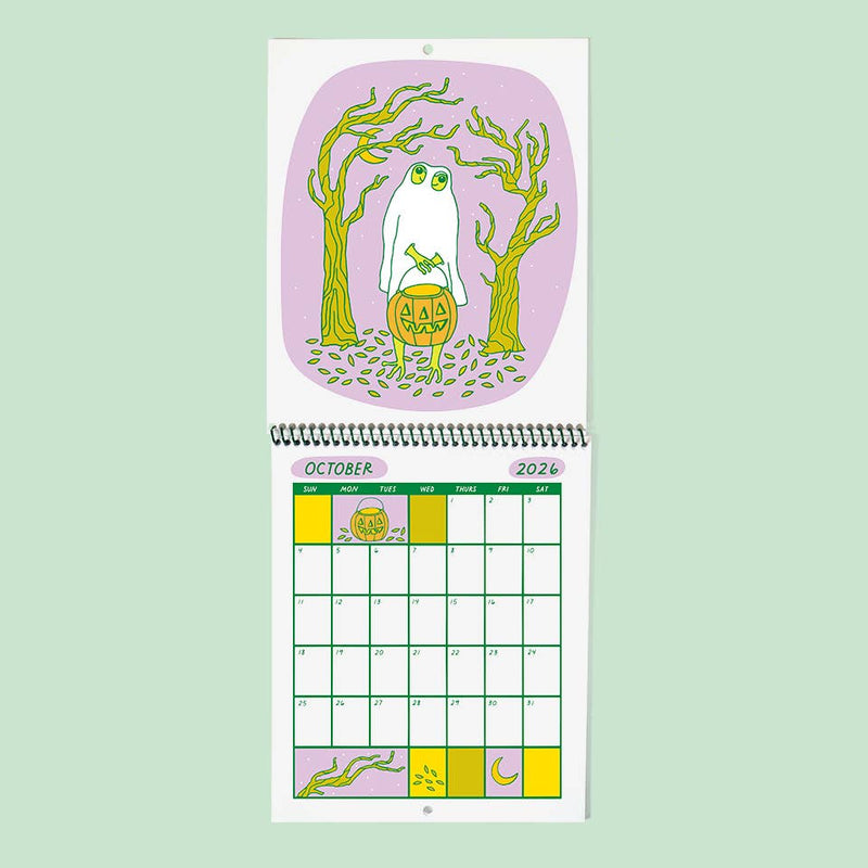 *Pre-Order* Froggy of the Month 2026 Calendar | Frog Calendar