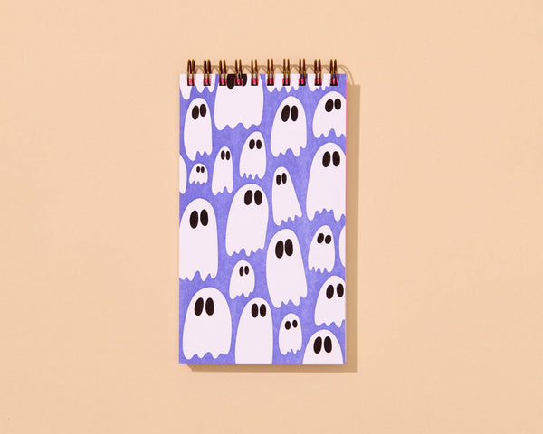 Ghosts Letterpress Pocket size Spiral Lined Notebook