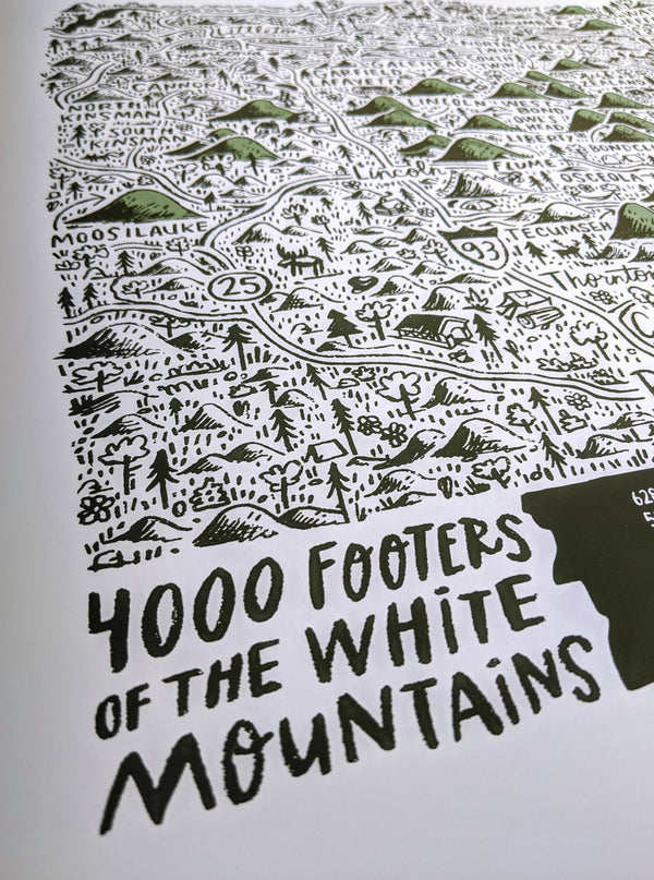 4000 Footers of the White Mountains Print
