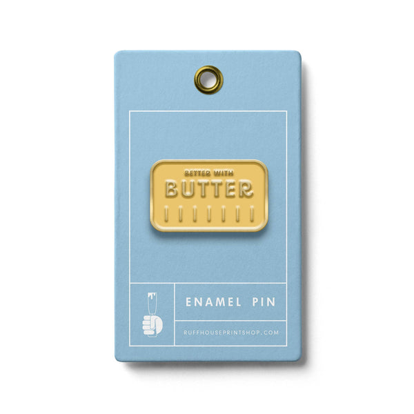 Butter Enamel Pin