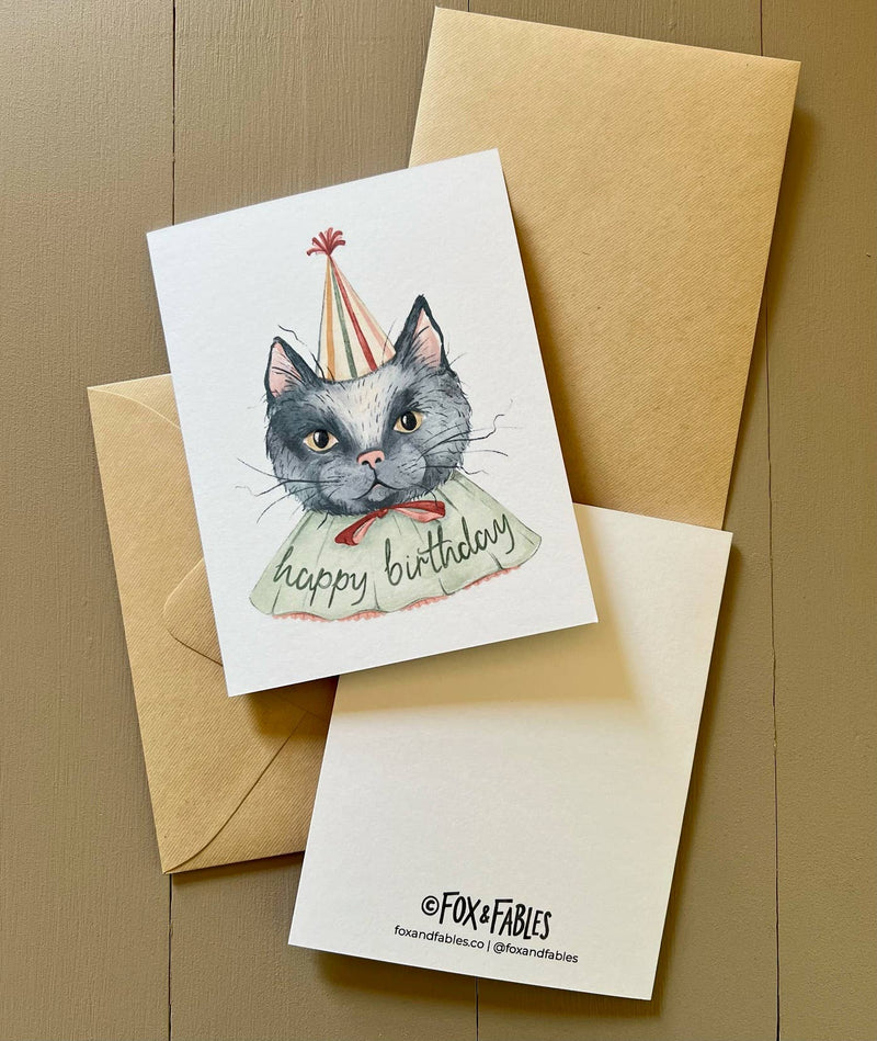 Birthday Cat Card