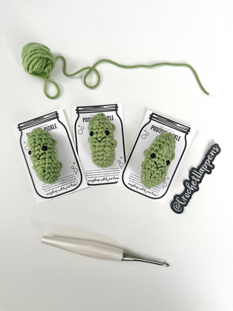 Pocket Crochet Positive Pickle