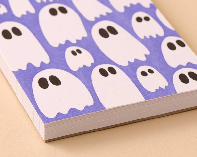 Ghosts Letterpress Pocket size Spiral Lined Notebook