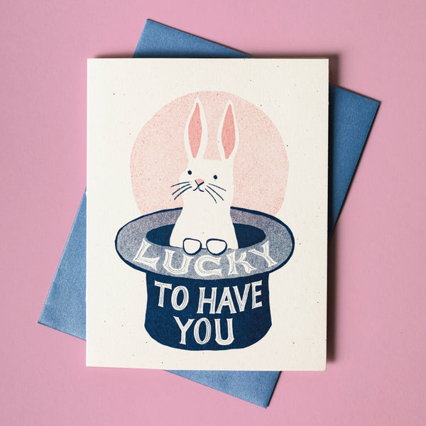 Lucky To Have You Rabbit Card