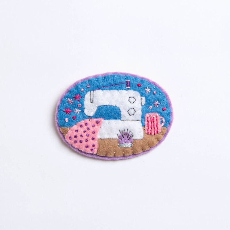 Sewing Machine Brooch Felt Craft Kit