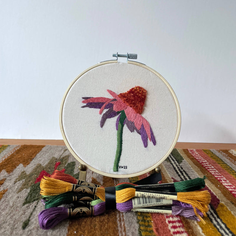 Coneflower DIY Embroidery Kit