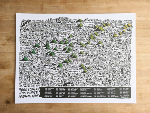 4000 Footers of the White Mountains Print