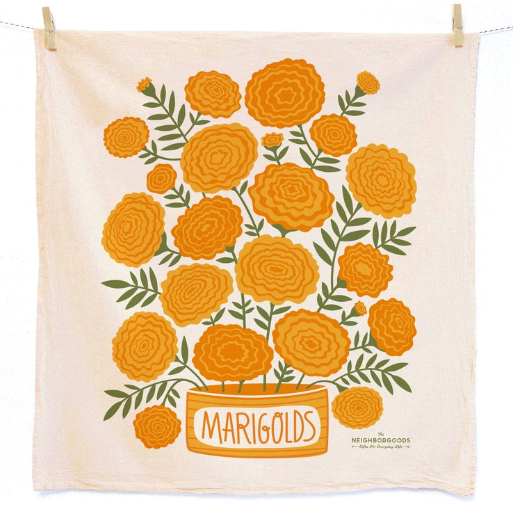 Marigolds Tea Towel