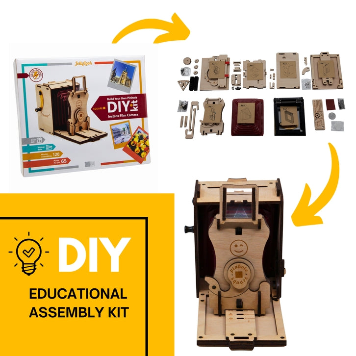 Diy Pinhole Square Instant Film Camera Kit For Self Assembly