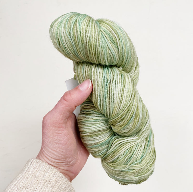 Green Blue-Faced Leicester Hand-Dyed Merino Sock Yarn