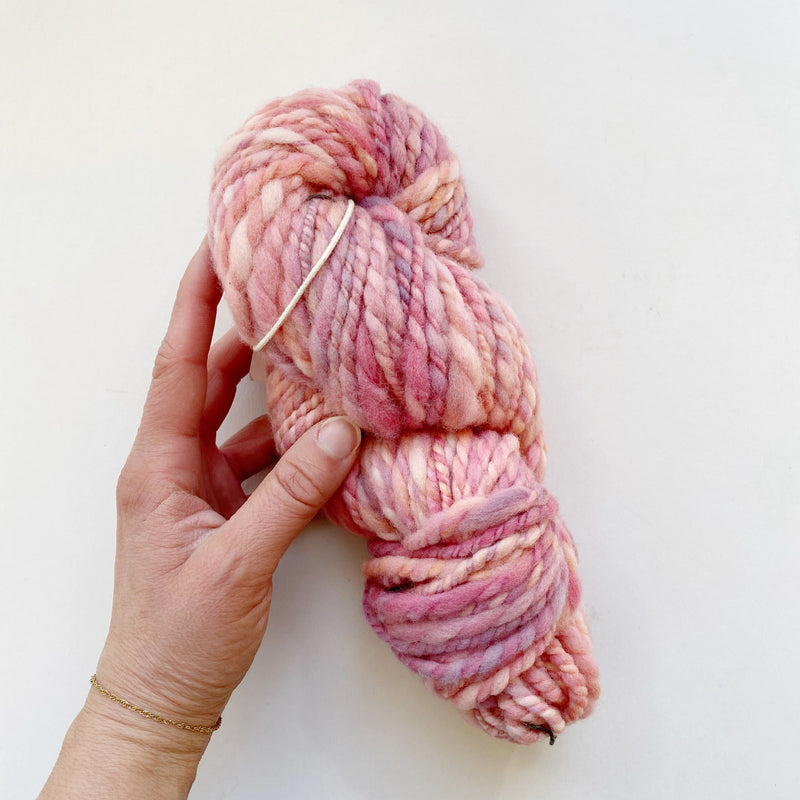 Sunset Hand-Spun Bulky Targhee Wool Yarn