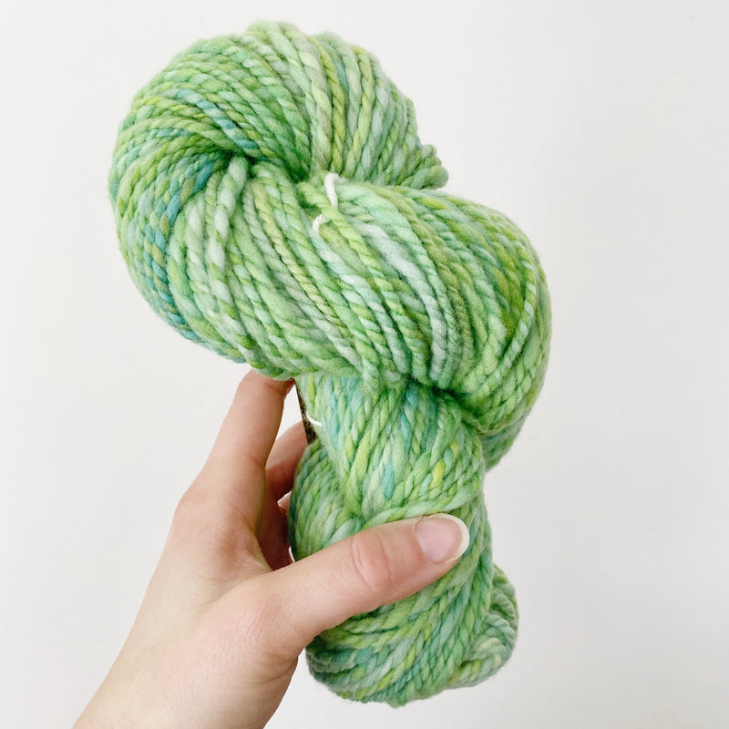 Peppermint Green Hand-spun Bulky Targhee Wool
