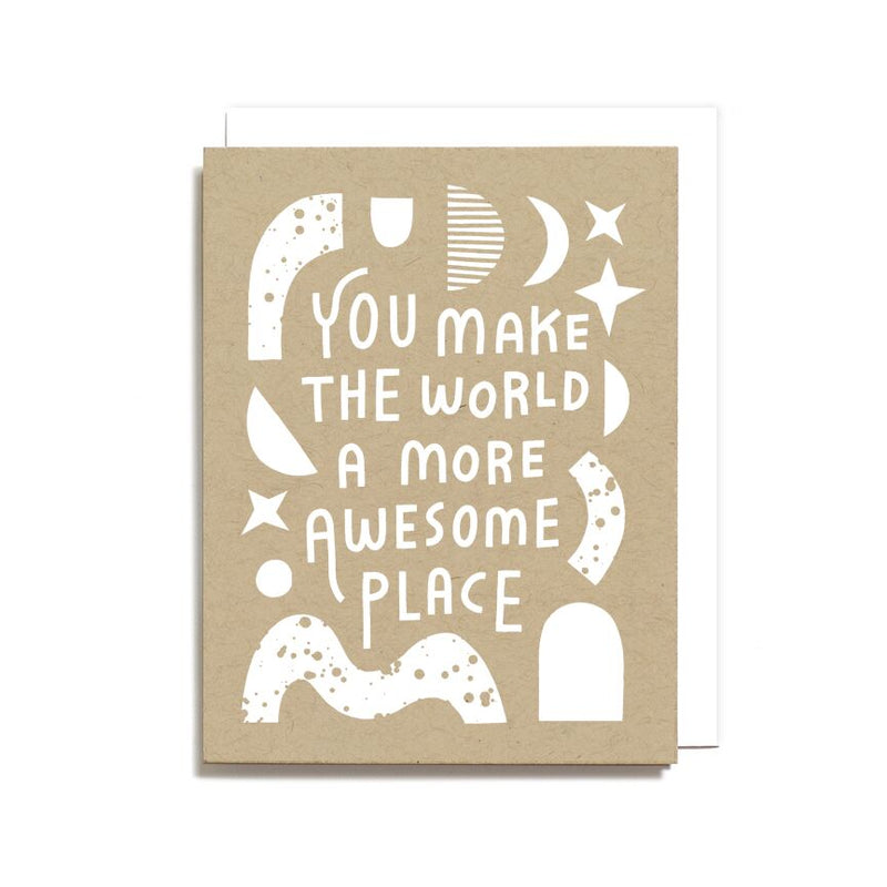 awesome place greeting card