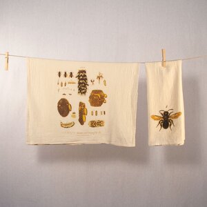 bees tea towel set