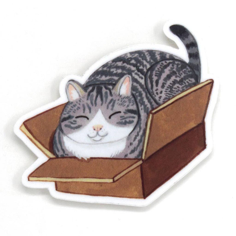 Cat in a Box Sticker