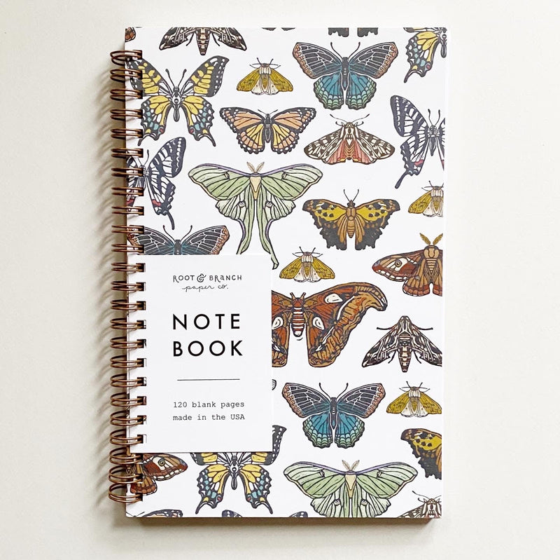 Butterfly Spiral Notebook