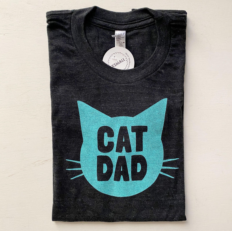 Cat Dad Shirt in Dark Grey