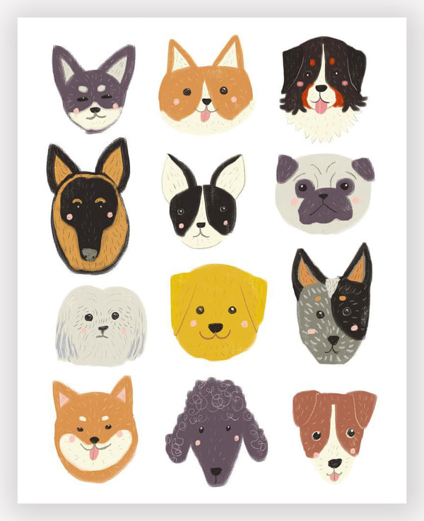 Cute Doggies Art Print