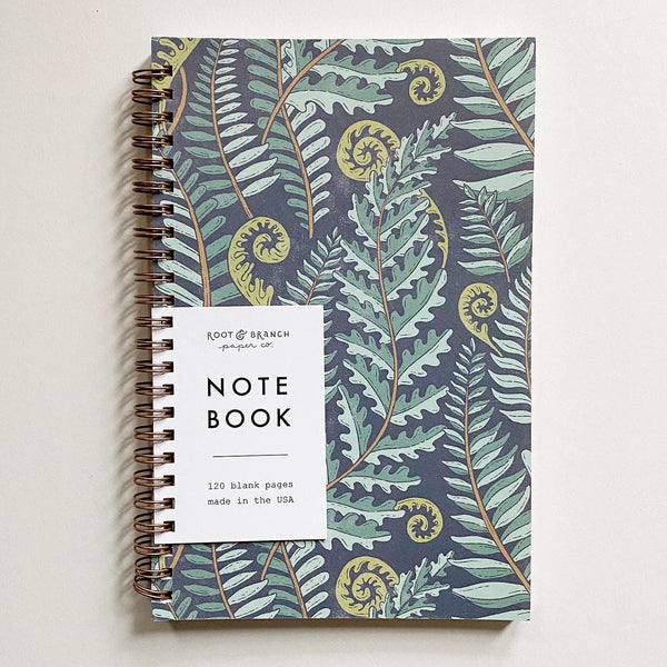 Fern Spiral Notebook