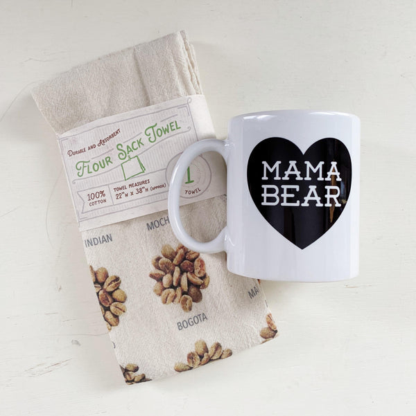 Coffee Mom Gift Set coffee mug, tea towel