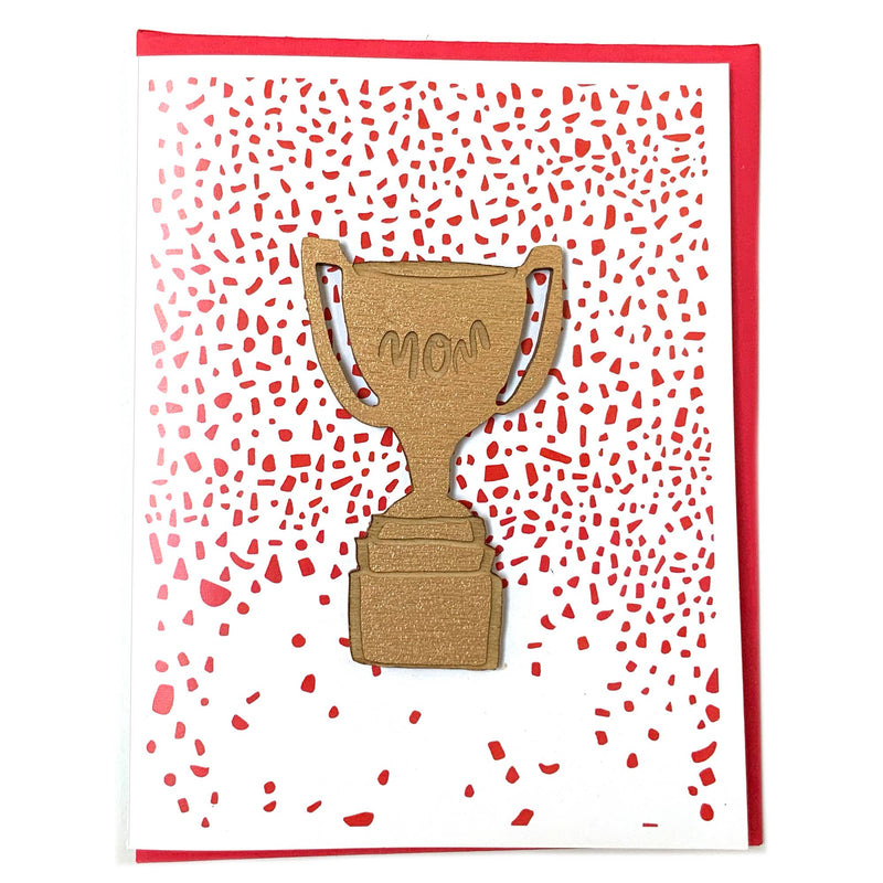 Mom Trophy Card and Magnet