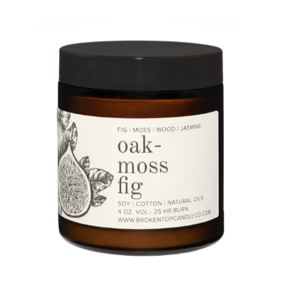Oak moss Fig 4 ounce jar candle