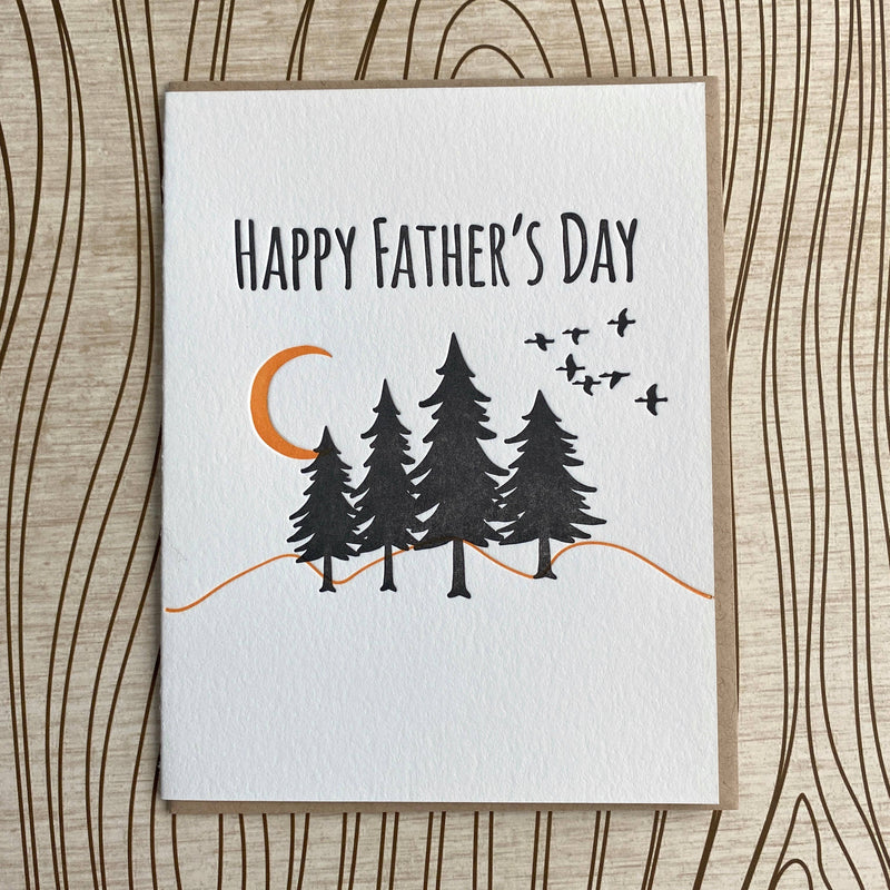 Pine Trees Father's Day Card