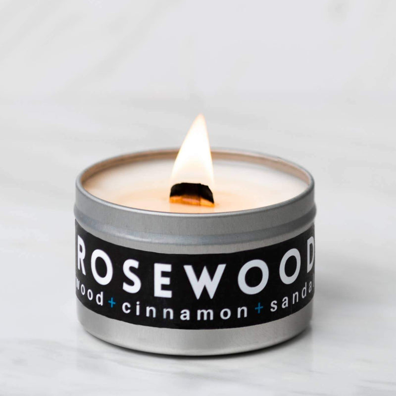 Rosewood soy wax candle