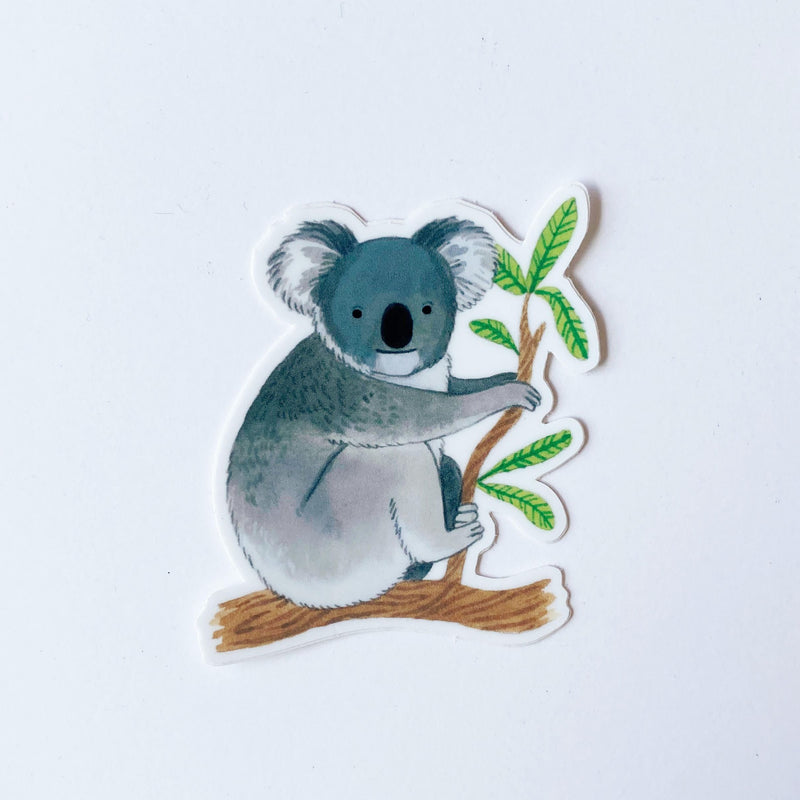 Koala hugging branch Sticker